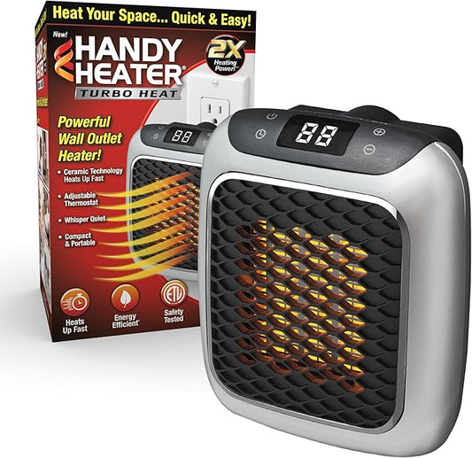 Ontel Handy Heater Turbo Heat 800W - Portable and Efficient